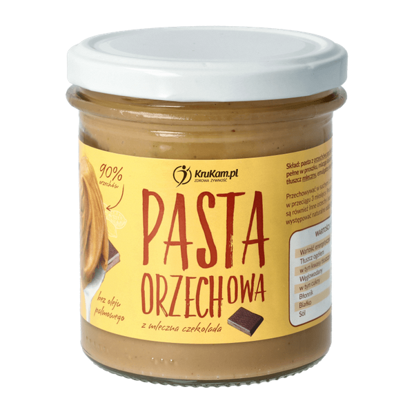 Pasta orzechowa z mleczną czekoladą 300g