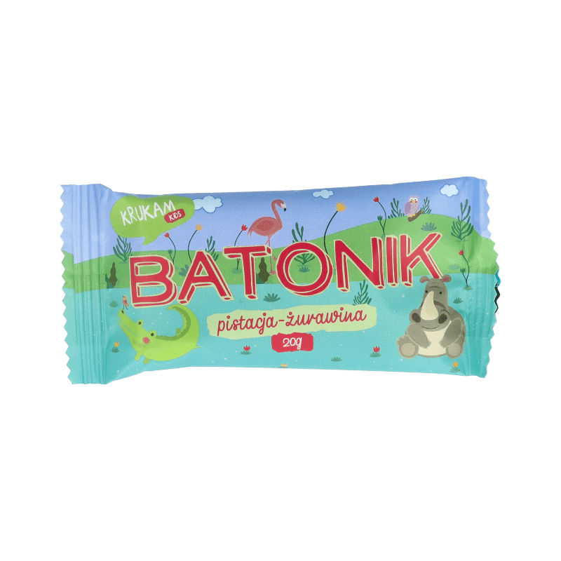 Batonik Daktylowy pistacja żurawina 20g