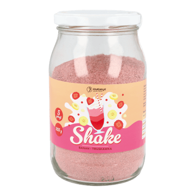 Mieszanka na shake banan truskawka 325g (5 porcji)