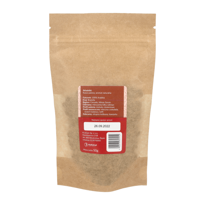Kawa ziarnista Brazylia Cerrado karmelowa 50g