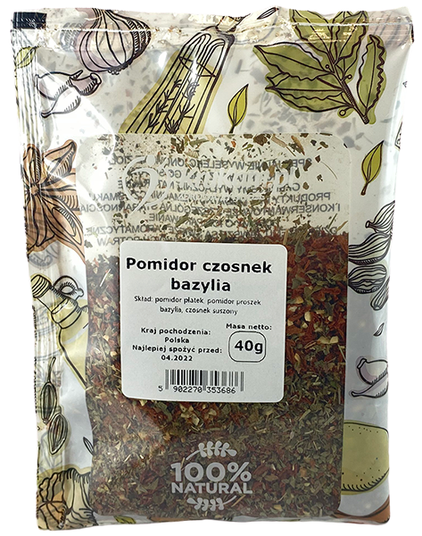 Pomidor czosnek bazylia 40g