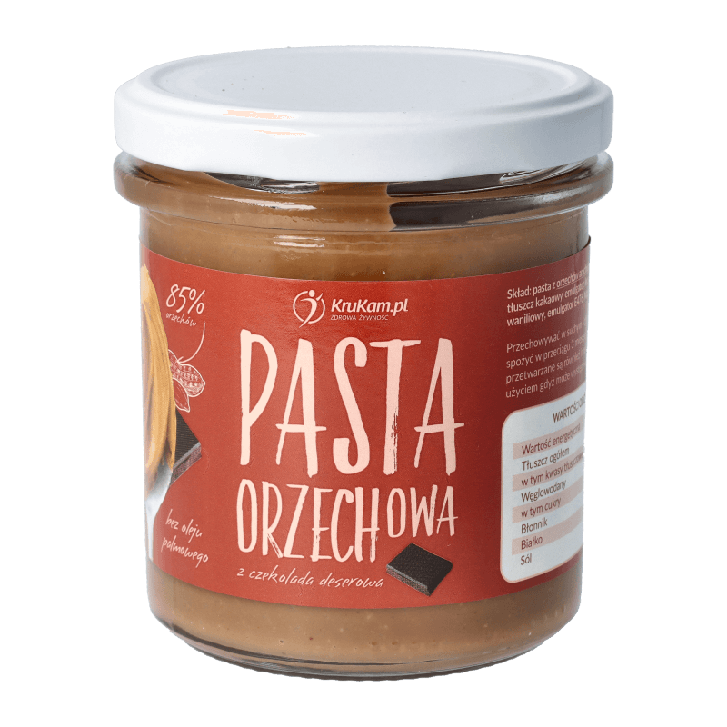 Pasta orzechowa z czekoladą deserową 300g