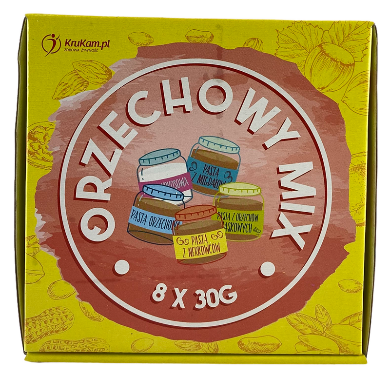Zestaw Past Orzechowy MIX 100% 8 x 30 g
