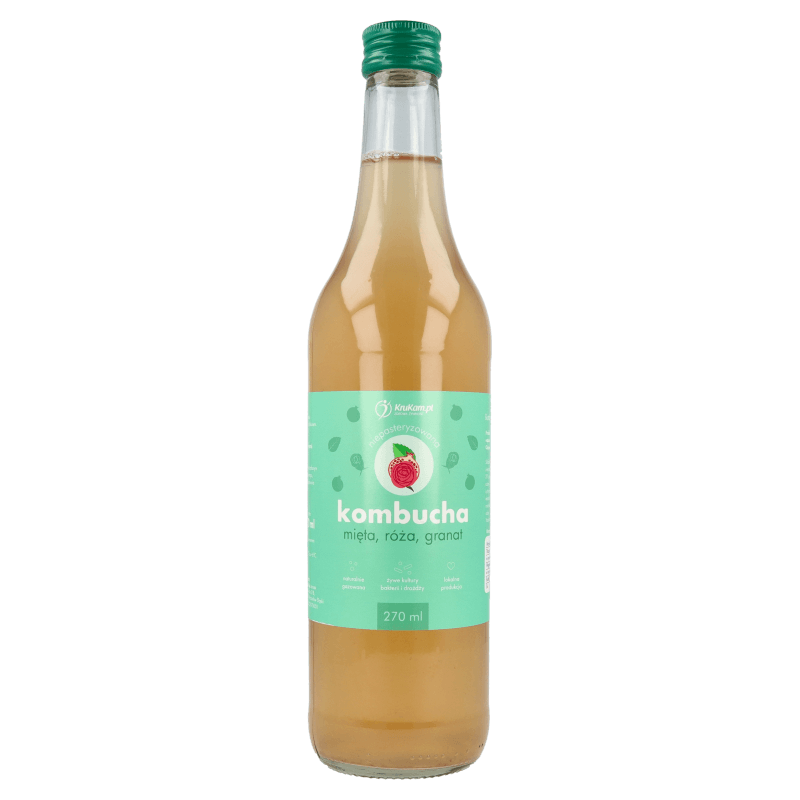 Kombucha mięta-róża-granat 500ml