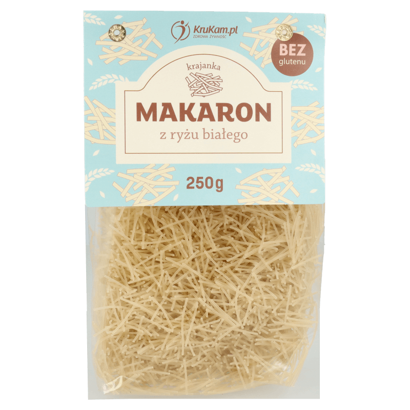 Makaron z ryżu białego (bezglutenowy) krajanka 250g