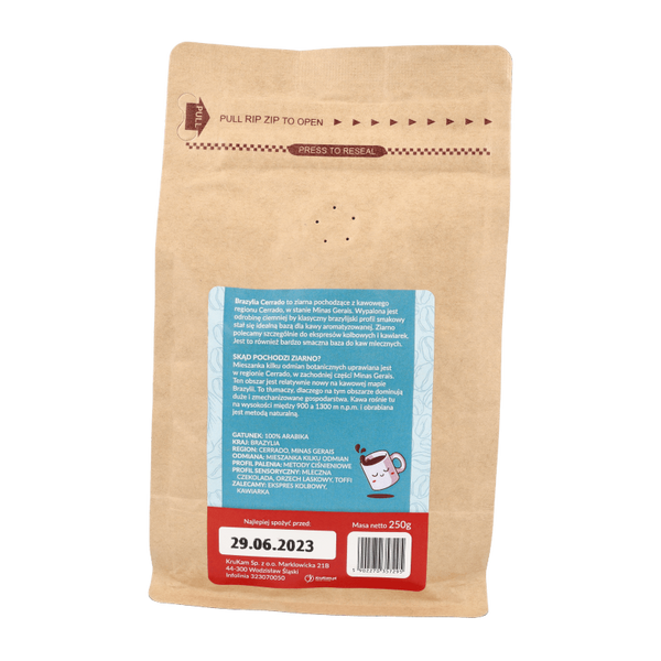 Kawa ziarnista Brazylia Cerrado kokosowa 250g